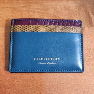 NEW Burberry Sandon Leather Card Case